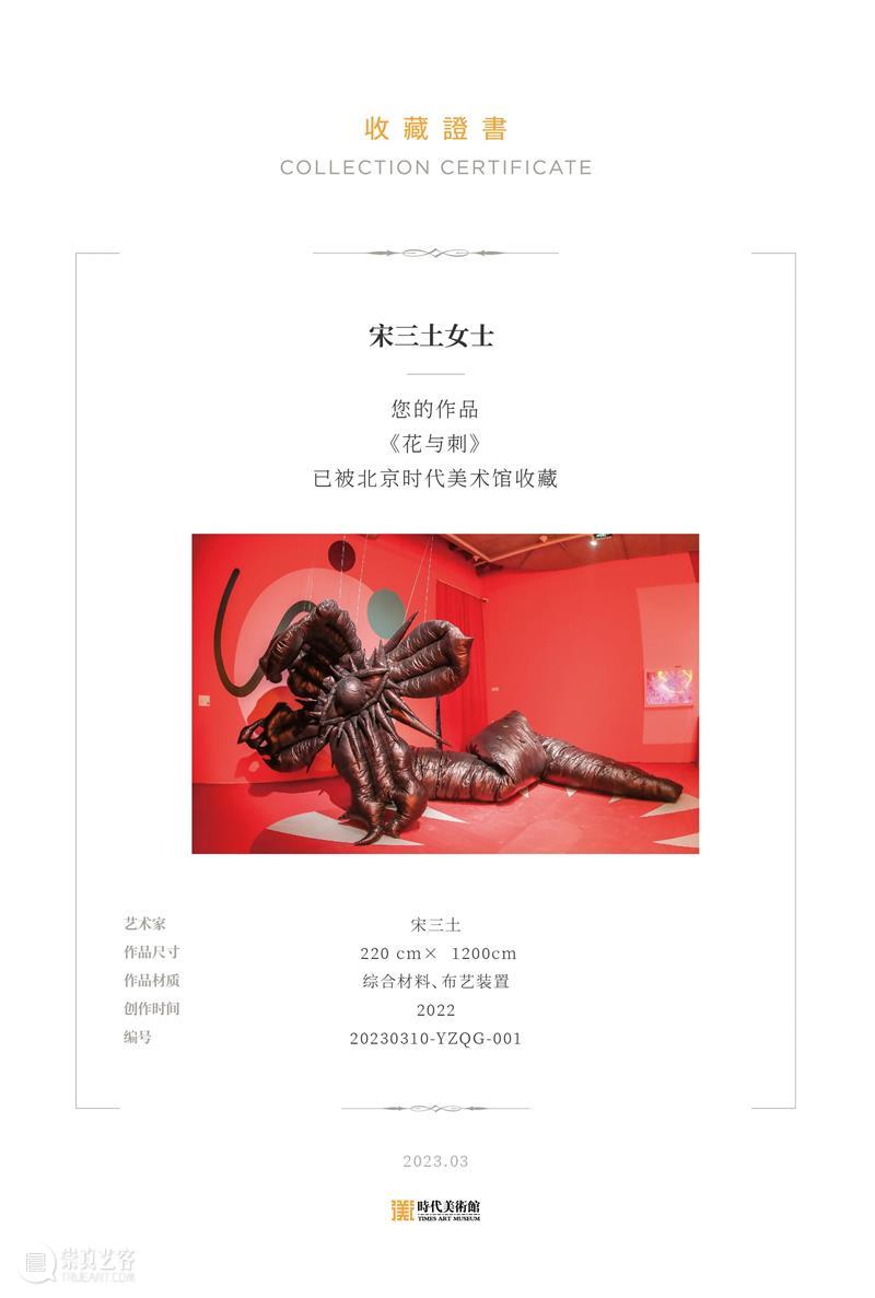 艺术家宋三土作品《花与刺》捐赠于北京时代美术馆并为永久收藏 视频资讯 北京时代美术馆 崇真艺客
